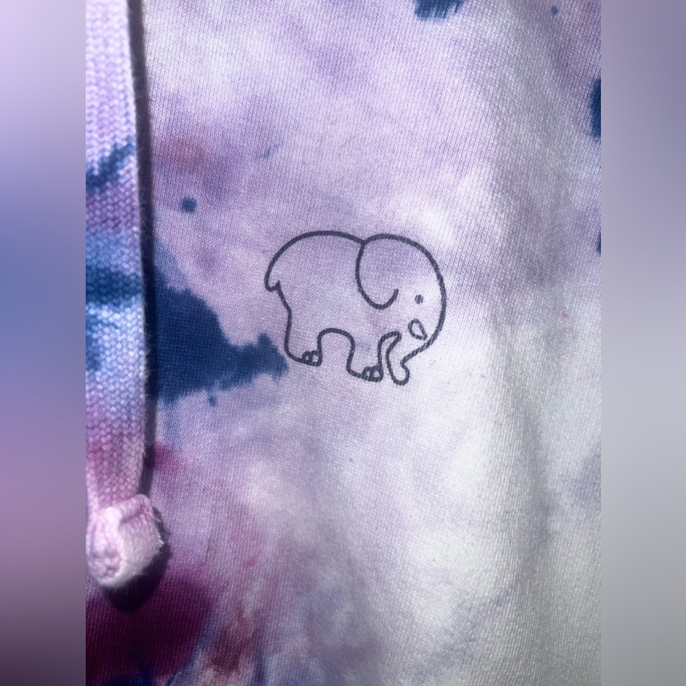 Ivory Ella tie die hoodie XS NWOT